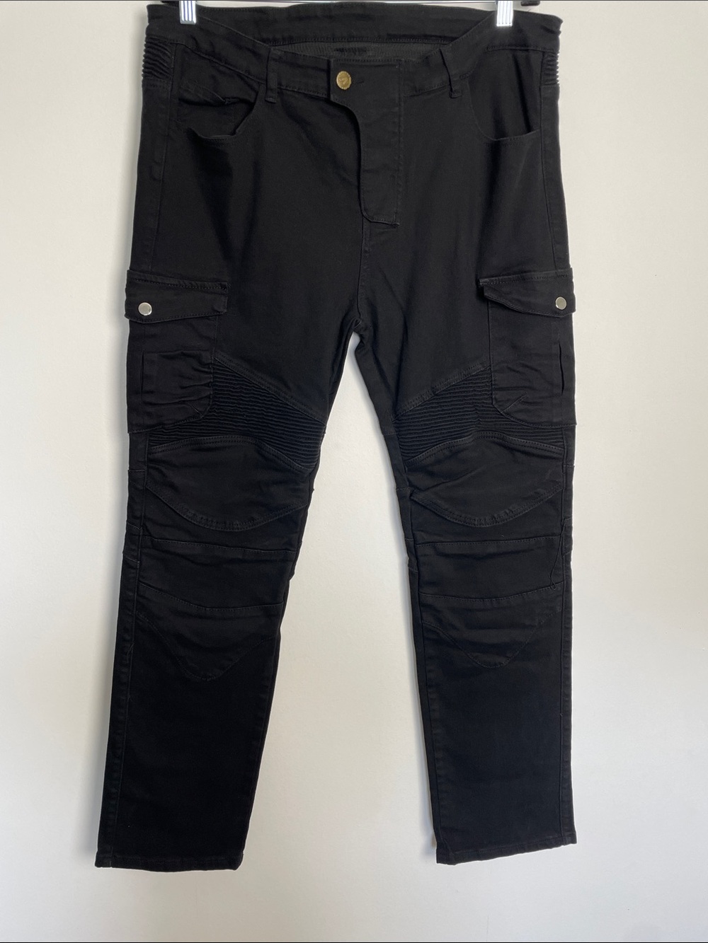 Volero Safety Motorcycle Men's XL Riding Cargo Moto Biker Pants Stretch Slim Fit